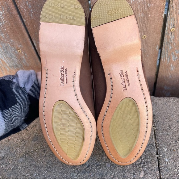 DEXTER Women’s Brown Leather Flat Loafer Slip On Made in USA Size 7 - Picture 6 of 11